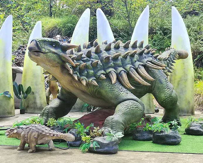 Anquilosaurio animatrónico