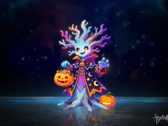 Árbol fantasma luminoso LED