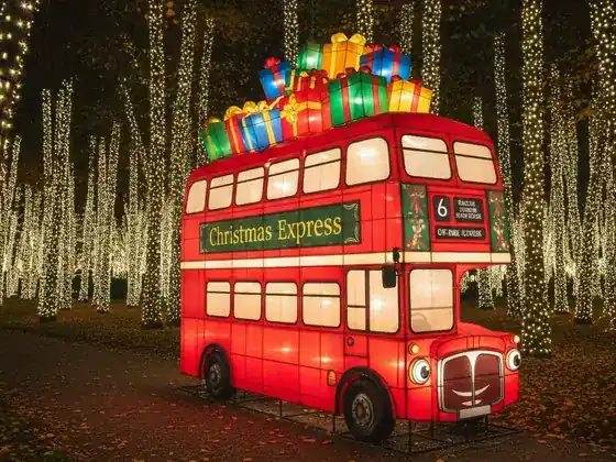 Autobús de Navidad luminoso LED