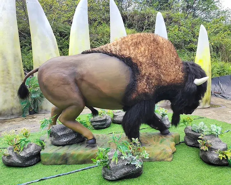 Bisonte animatrónico
