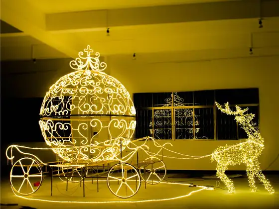 Carroza real luminosa LED