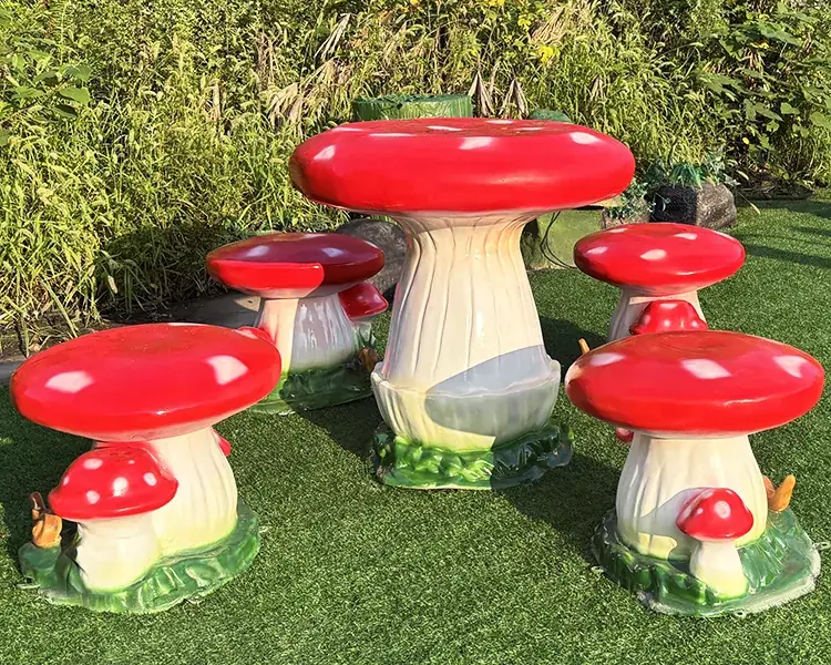 Conjunto de mesa y sillas seta