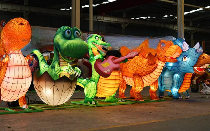 Dinosaurios de dibujos luminosos LED