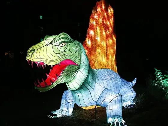 Espinosaurio luminoso LED
