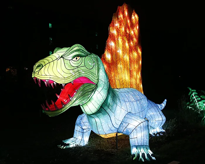 Espinosaurio luminoso LED