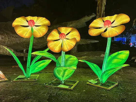 Flores gigantes luminosas LED