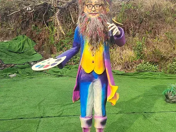 Gnomo artista gigante