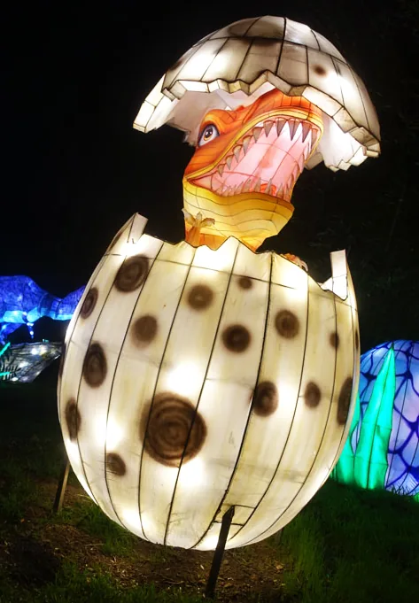 Huevo de dinosaurio luminoso LED