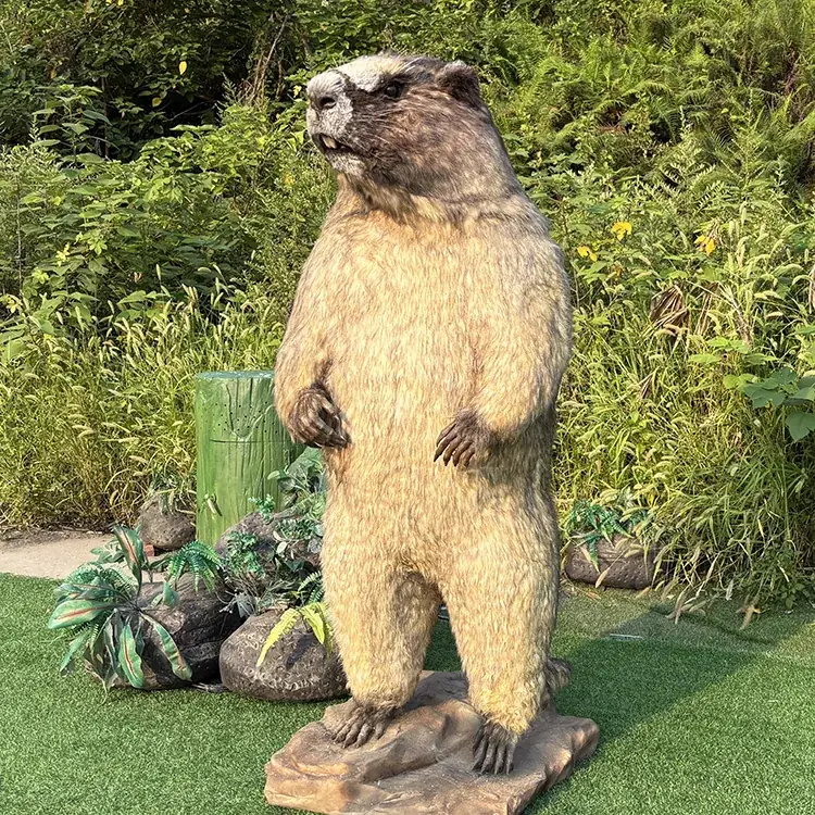 Marmota animatrónica