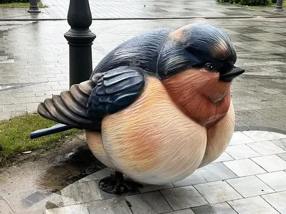 Pájaro gordo gigante