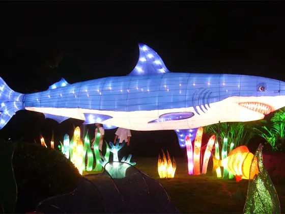 Tiburón luminoso LED